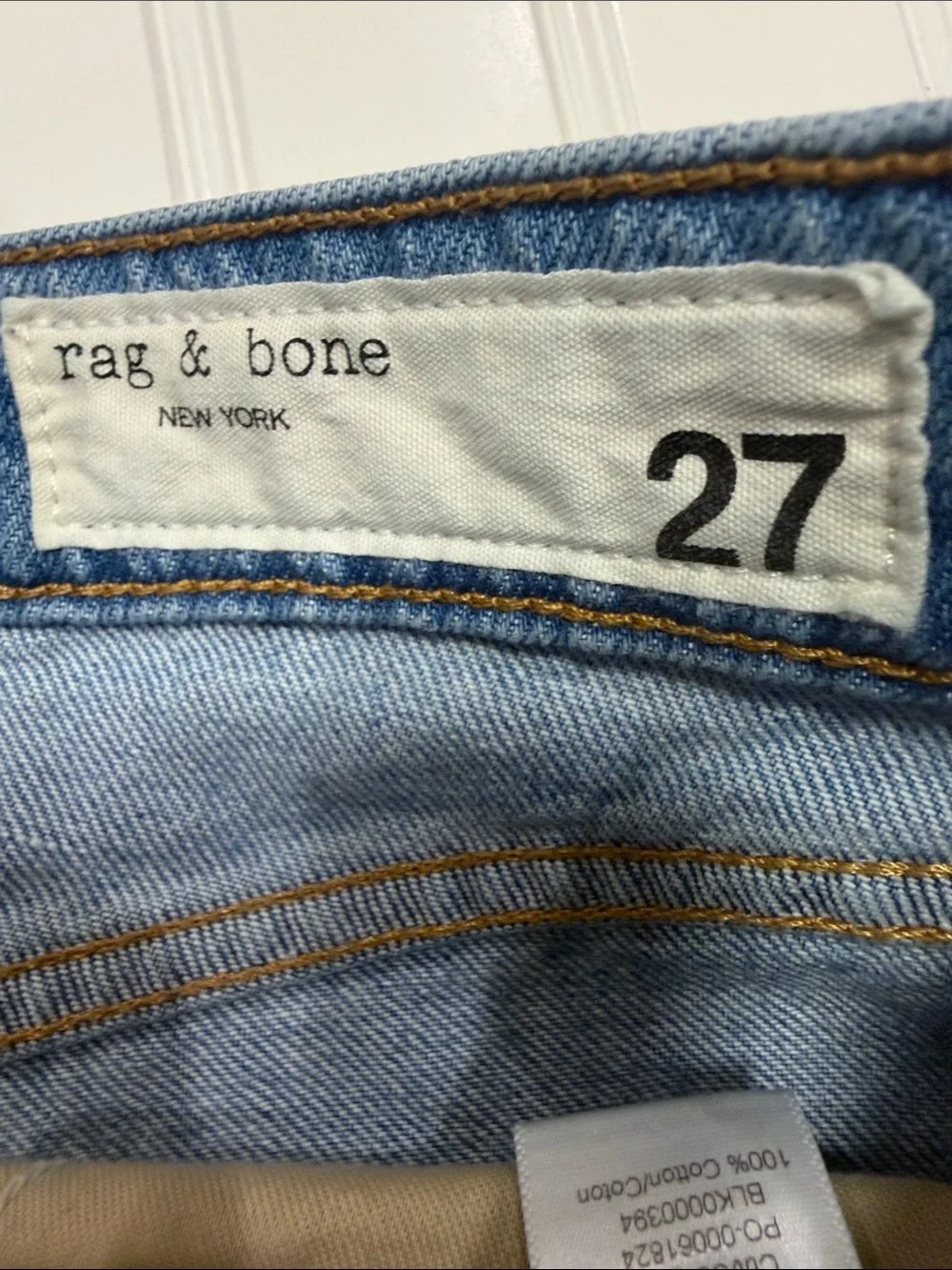 rag & bone New York Maya High-Rise 6-Inch Denim Shorts Size 27